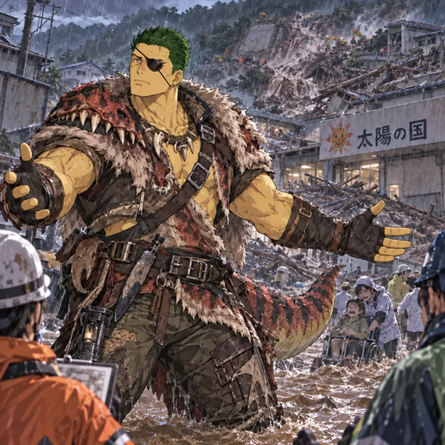 福島県豪雨の擬人化キャラクター