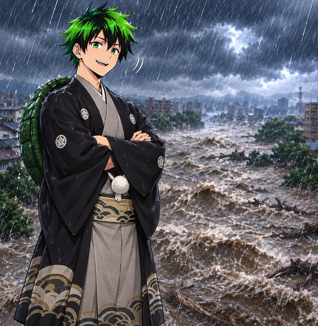 九州北部豪雨の擬人化キャラクター