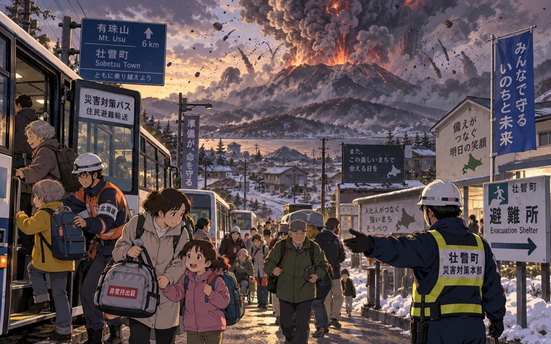 有珠山、死者ゼロの備え