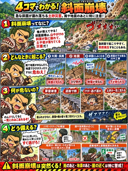 斜面崩壊