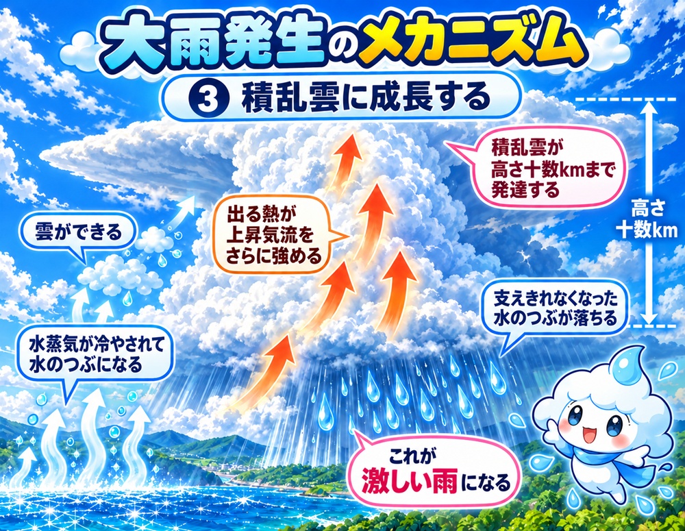 STEP3 積乱雲に成長する