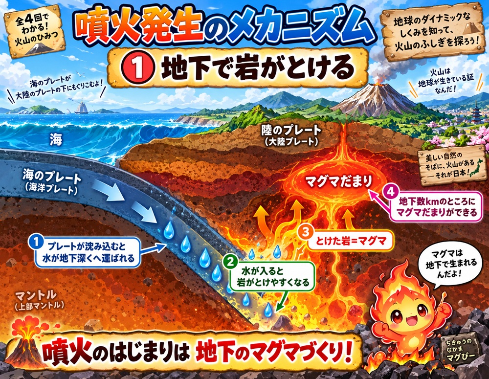 STEP1 地下で岩がとける